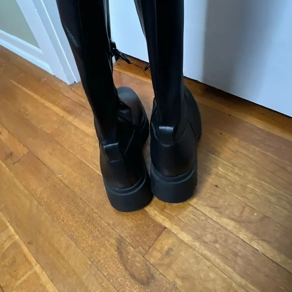Open Edit Evie Over The Knee Lug Boot Size 6M Nwt